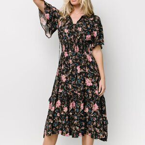 Baltic Born Spell Boho Midi Dress | Midnight Garden Size MM